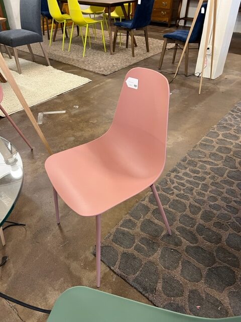 mod colorful dining chair rose