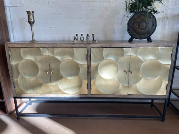 gold capiz sideboard