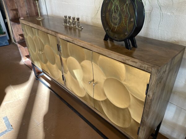 gold capiz sideboard