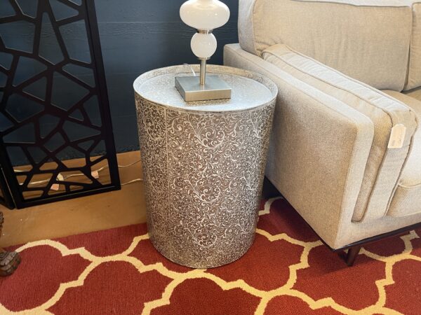 tiered rounded side table