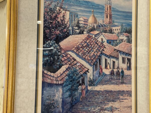 small bistro scene wall art