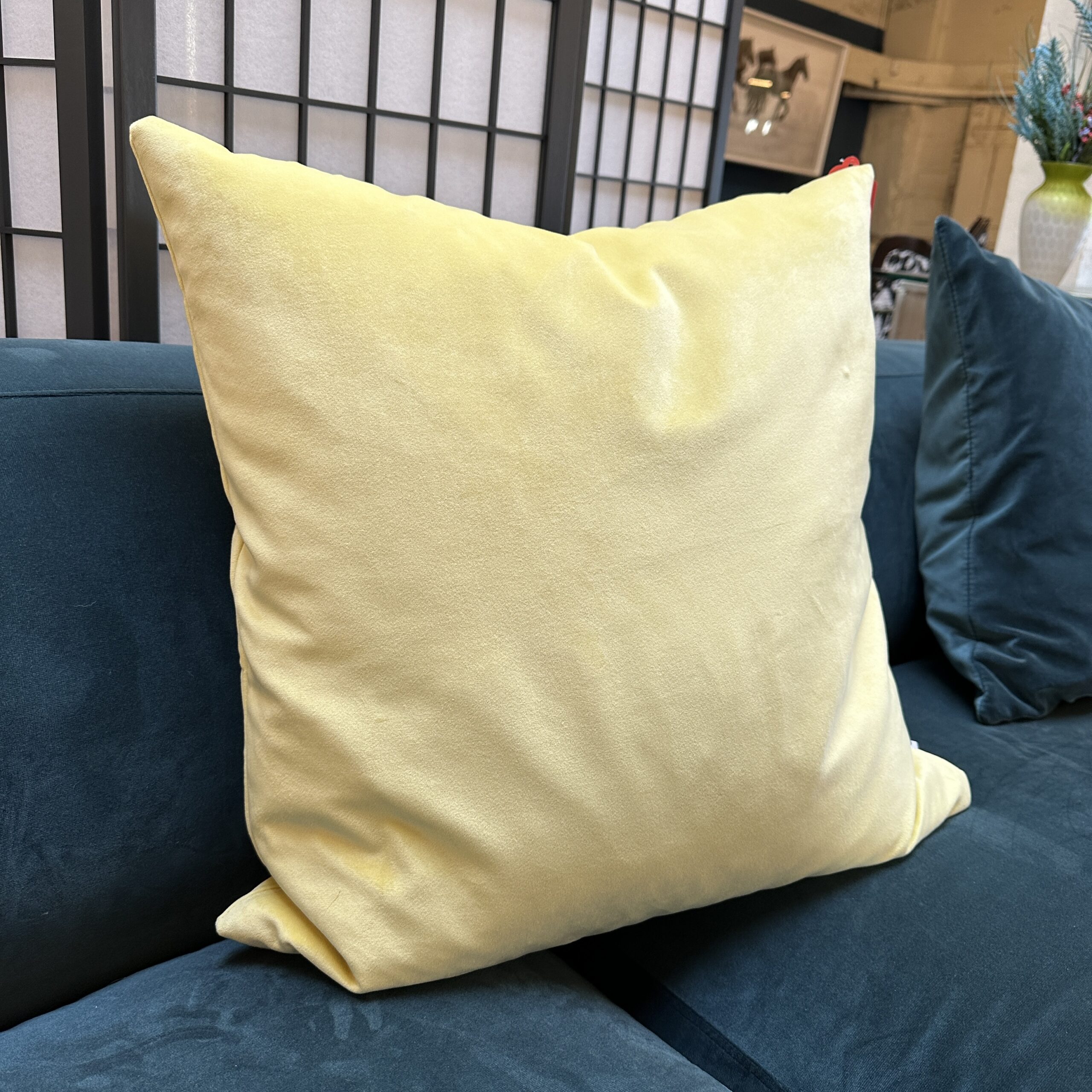 Pastel yellow outlet pillows