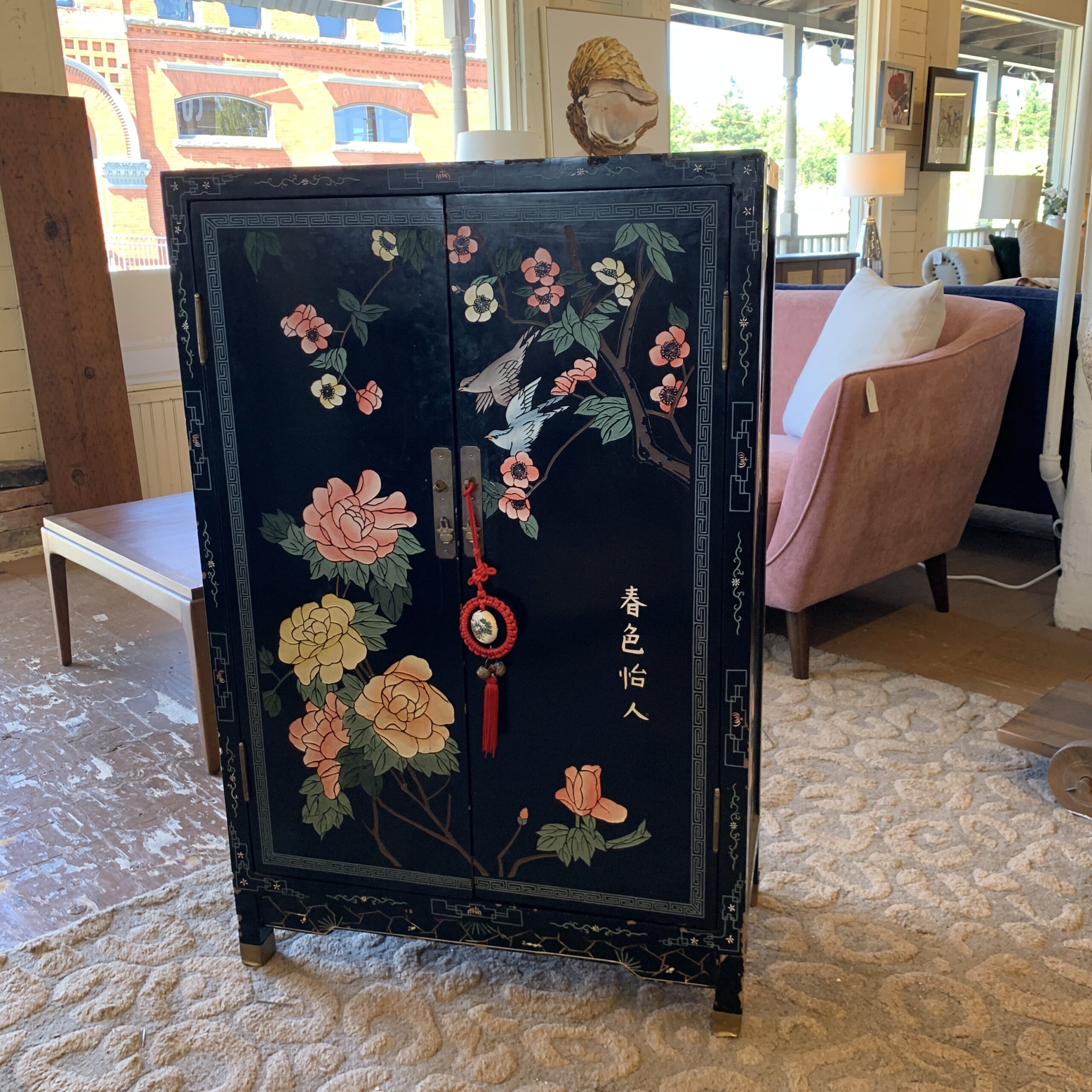 Black 2 Door Cabinet From Hong Kong – Everett Consignment